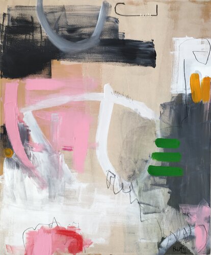 Pink Attitude van Barbara D’Angelo Månsson, Schilderij te koop op Singulart