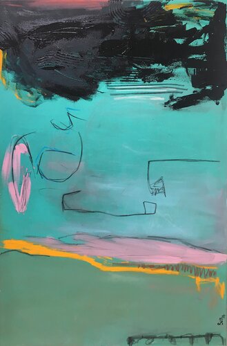 Distorted Clouds van Barbara D’Angelo Månsson, Schilderij te koop op Singulart