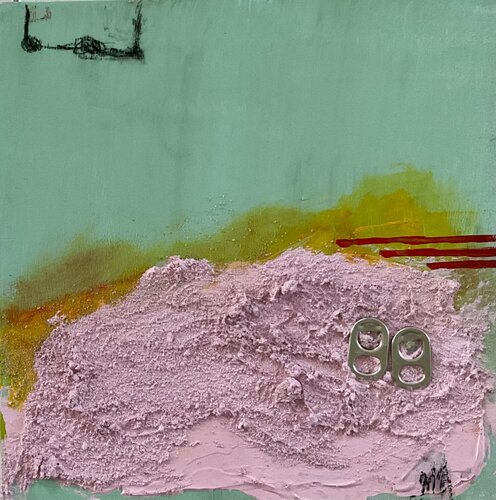 Pink Sand di Barbara D’Angelo Månsson, Pittura in vendita su Singulart