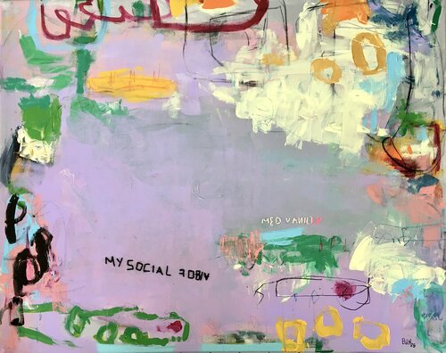 My Social Fobia Med Vanilla von Barbara D’Angelo Månsson, Malerei kaufen auf Singulart