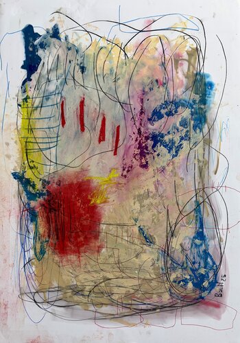 Sand beach II di Barbara D’Angelo Månsson, Pittura in vendita su Singulart
