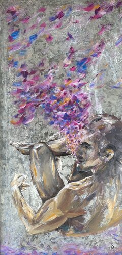 Purple Dive par Ralph Schulz, Peinture en vente sur Singulart
