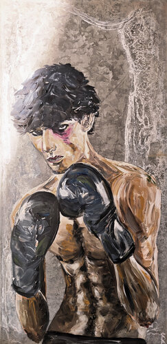 Boxer par Ralph Schulz, Peinture en vente sur Singulart