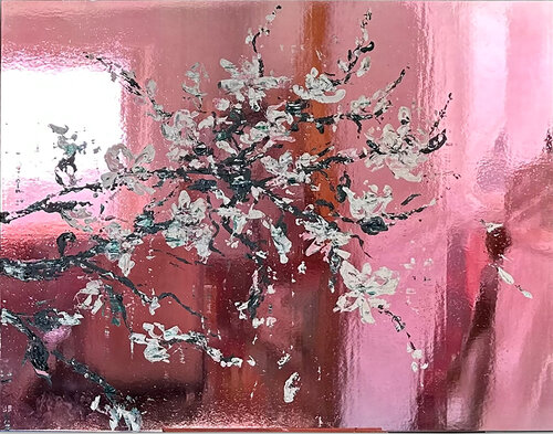 Mirroing Art "Pink Magnolia" Nathali von Kretschmann
