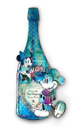Champagne Mickey Cut Out von Nathali von Kretschmann, Druck kaufen auf Singulart