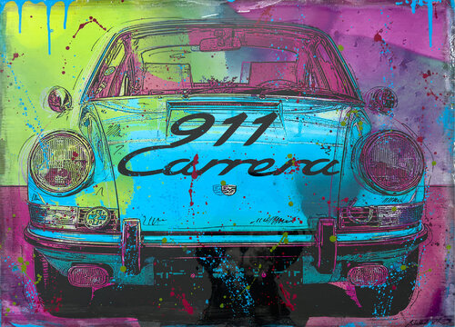 911 Carrera Cut Out von Nathali von Kretschmann, Andere Medien kaufen auf Singulart