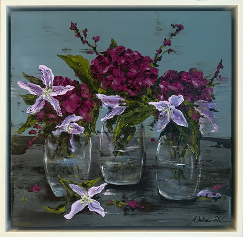 Blooming hydrangeas von Nathali von Kretschmann, Malerei kaufen auf Singulart