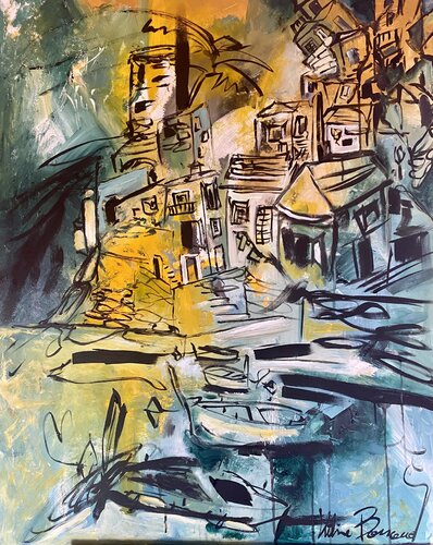 Vernazza d'inverno von Hélène Barraud, Malerei kaufen auf Singulart
