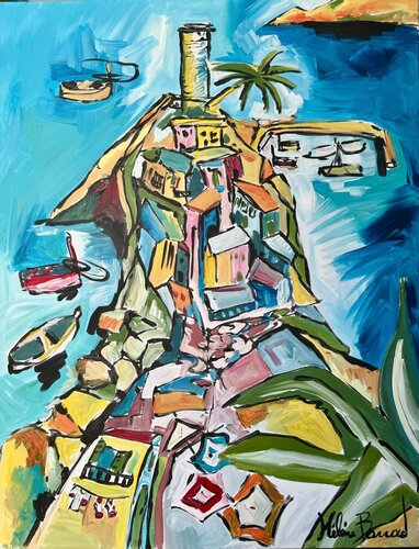 Vernazza, Cinque Terre von Hélène Barraud, Malerei kaufen auf Singulart