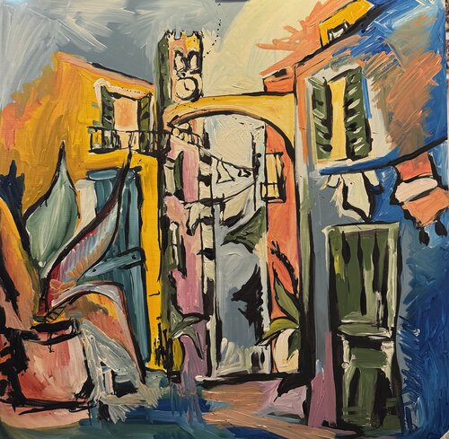 Via Roma von Hélène Barraud, Malerei kaufen auf Singulart