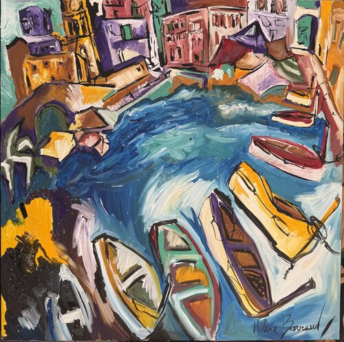 Vernazza dolce dondolare von Hélène Barraud, Malerei kaufen auf Singulart