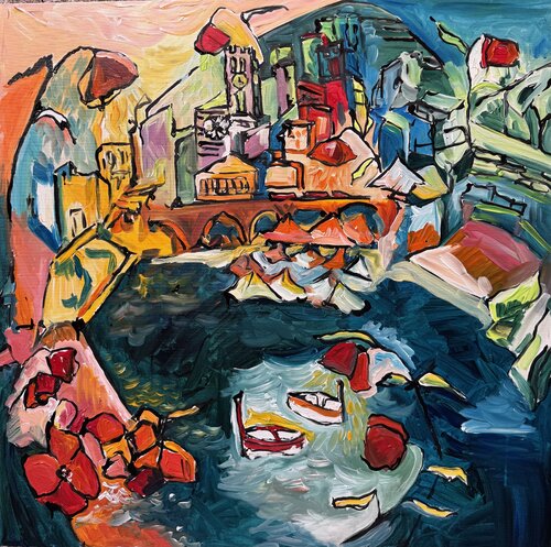 La luce dei papaveri von Hélène Barraud, Malerei kaufen auf Singulart