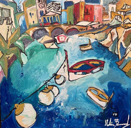 il gozzo von Hélène Barraud, Malerei kaufen auf Singulart