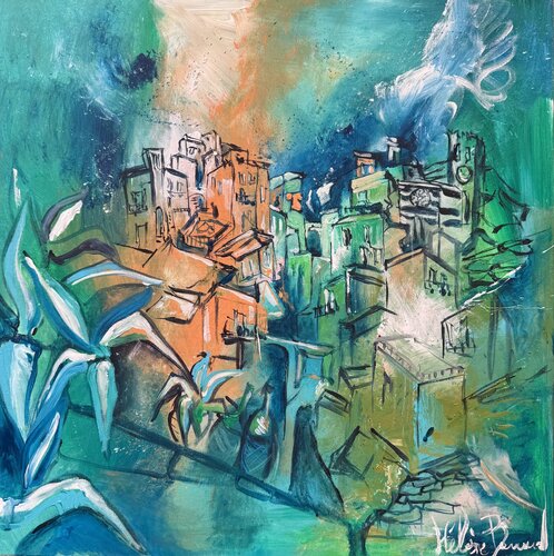 Sott’acqua ad occhi aperti von Hélène Barraud, Malerei kaufen auf Singulart