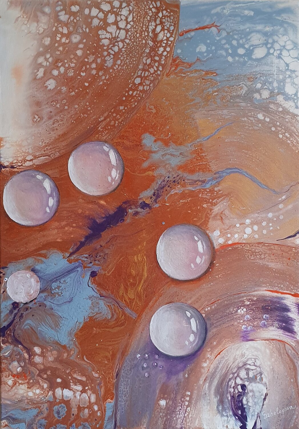Abstract multicolor artwork Svetla Dzhelepova