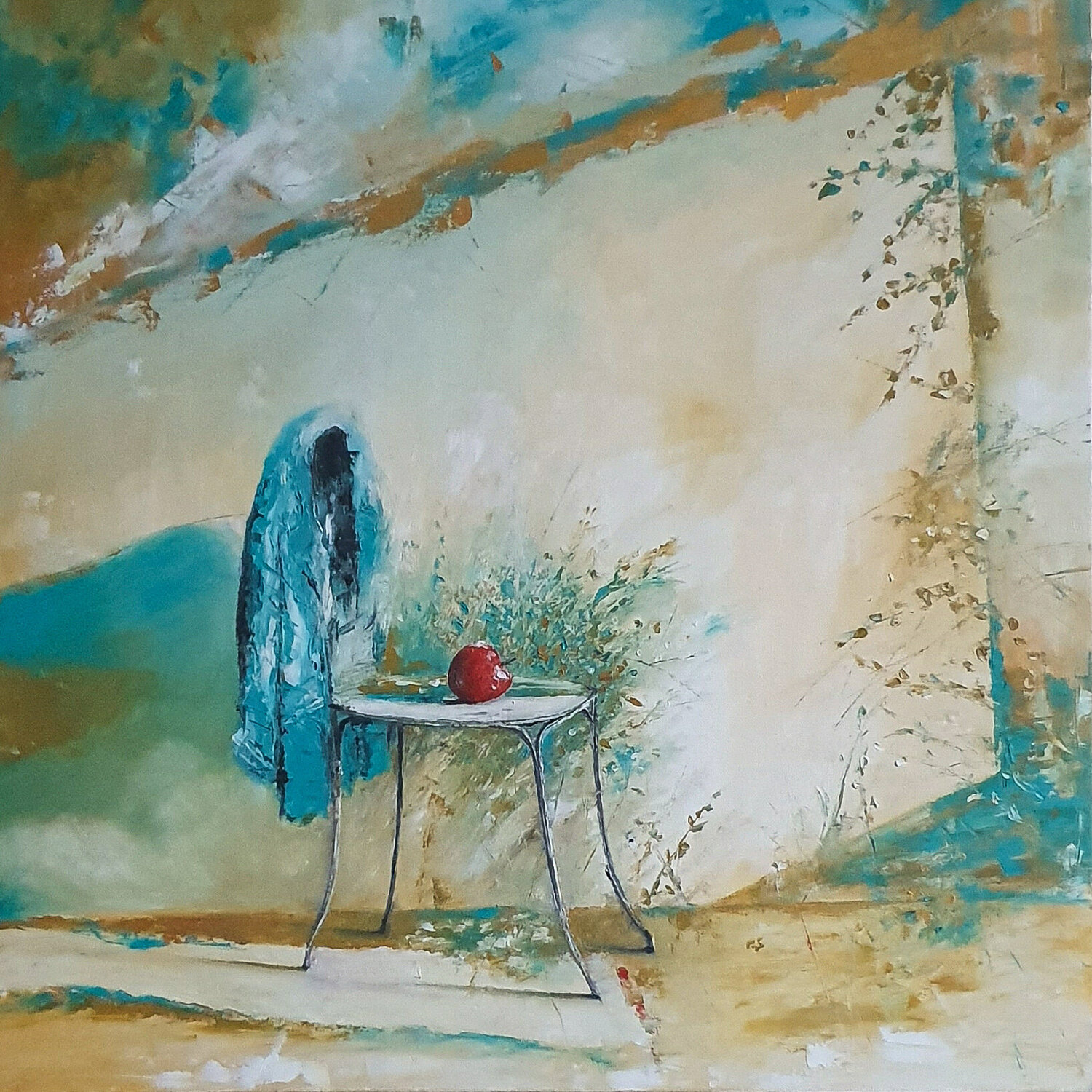The Chair In The Empty Room Svetla Dzhelepova Originalgemälde zu verkaufen