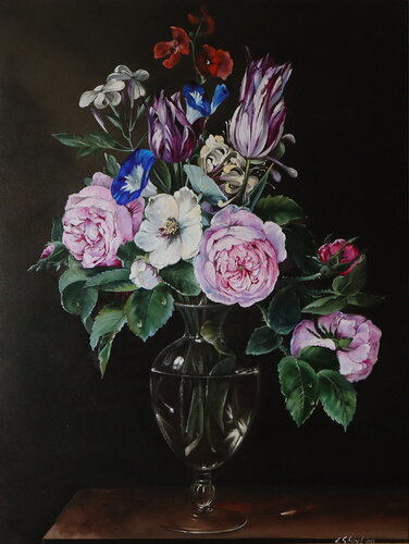 Vase of Flowers von Nataliia Shaikina, Malerei kaufen auf Singulart