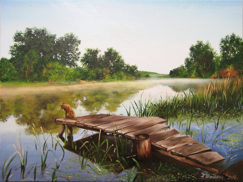 Misty Morning de Nataliia Shaikina, Pintura a la venta en Singulart
