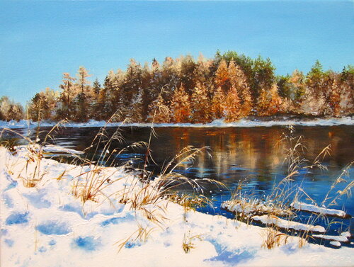One Winter's Morning van Nataliia Shaikina, Schilderij te koop op Singulart