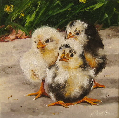 Three little chicks Nataliia Shaikina