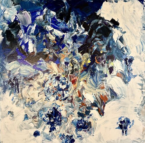 Blue di Nicoleta Albei-Wigger, Pittura in vendita su Singulart