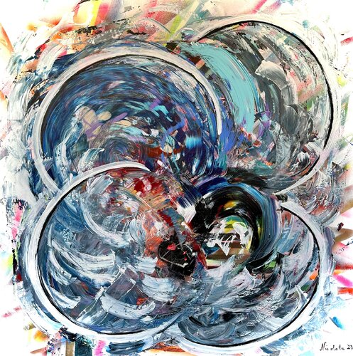 Der Orkan Blume van Nicoleta Albei-Wigger, Schilderij te koop op Singulart