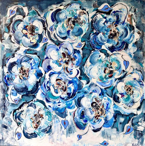 Royal Flora van Nicoleta Albei-Wigger, Schilderij te koop op Singulart