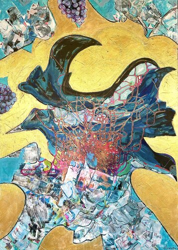 Royal Bird van Nicoleta Albei-Wigger, Schilderij te koop op Singulart
