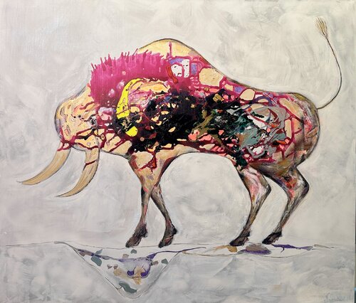 Explosion der Wildheit par Nicoleta Albei-Wigger, Peinture en vente sur Singulart