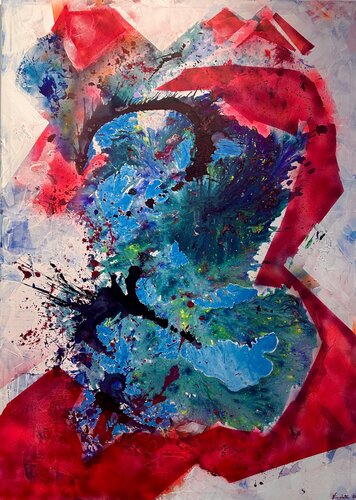 Lebensenergie in Farbe van Nicoleta Albei-Wigger, Schilderij te koop op Singulart