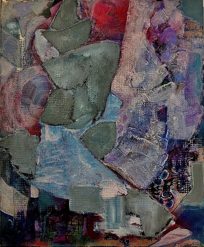 Aufbruch der Farben, Kraftvolle abstrakte Komposition zwischen Bewegung di Nicoleta Albei-Wigger, Pittura in vendita su Singulart