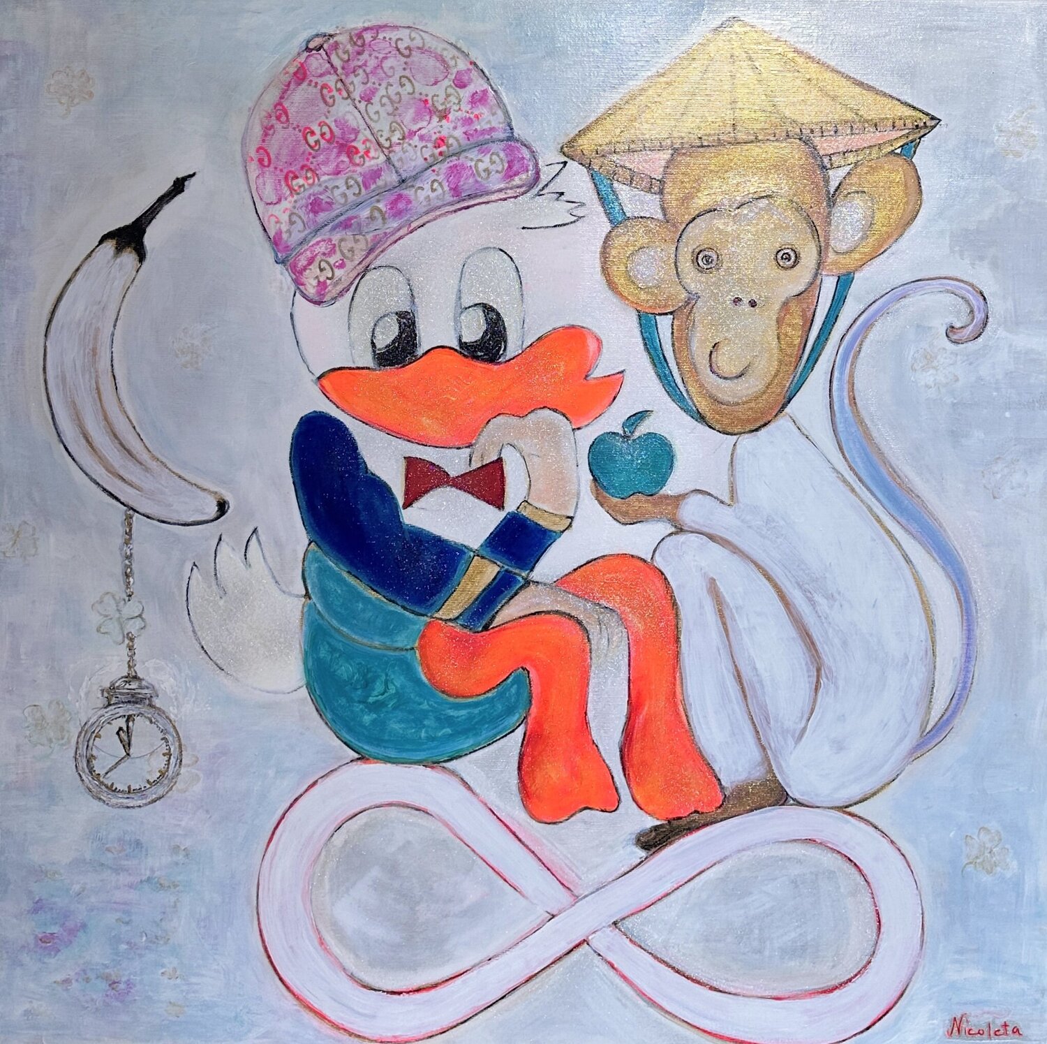 Duck & Monkey  in der Urzeit Nicoleta Albei-Wigger