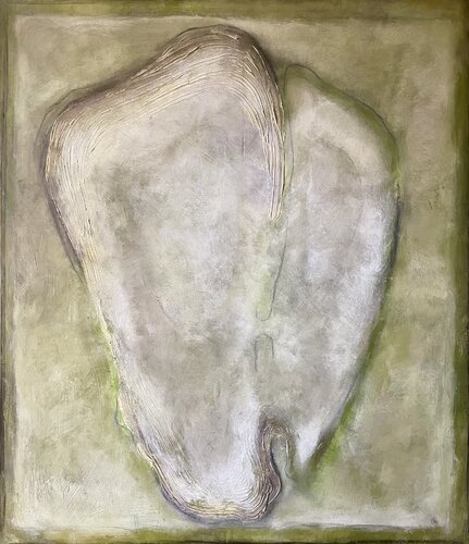 Act- ECCE HOMO green by Malina Wieczorek, Painting for Sale on Singulart