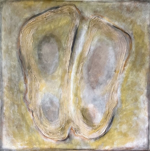 ACT Ecco Homo - gold von Malina Wieczorek, Malerei kaufen auf Singulart