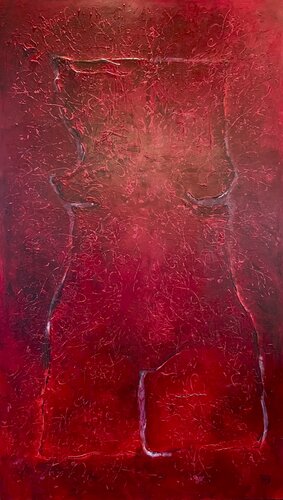 Act, red Madonna par Malina Wieczorek, Peinture en vente sur Singulart