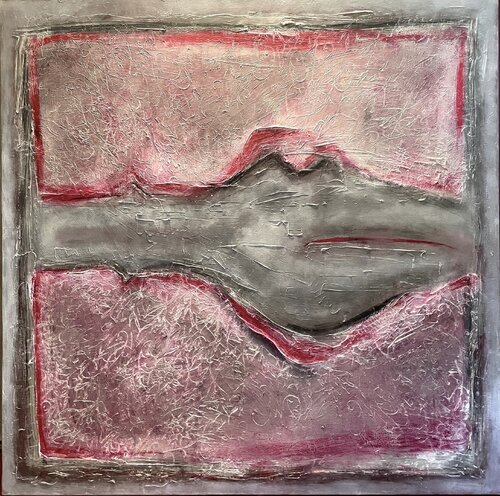 Act, Lips and Other Imponderables- rose de Malina Wieczorek, Pintura a la venta en Singulart