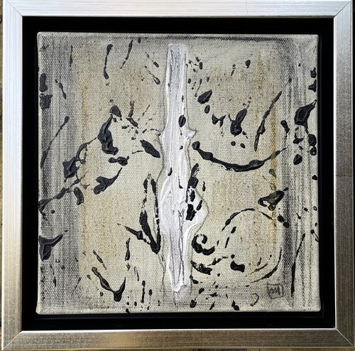 Act Madonna small gray de Malina Wieczorek, Pintura a la venta en Singulart
