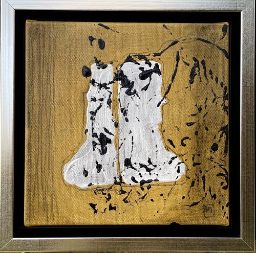 Act Madonna small gold de Malina Wieczorek, Pintura a la venta en Singulart