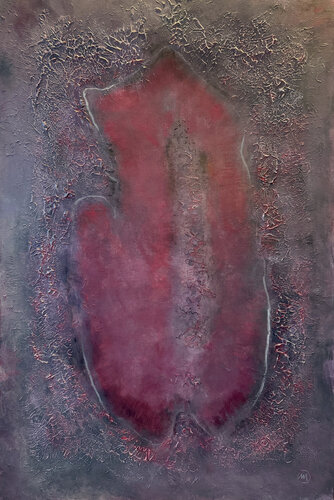 Act, Woman inscribed in Tapestry / Madonnas cycle van Malina Wieczorek, Schilderij te koop op Singulart