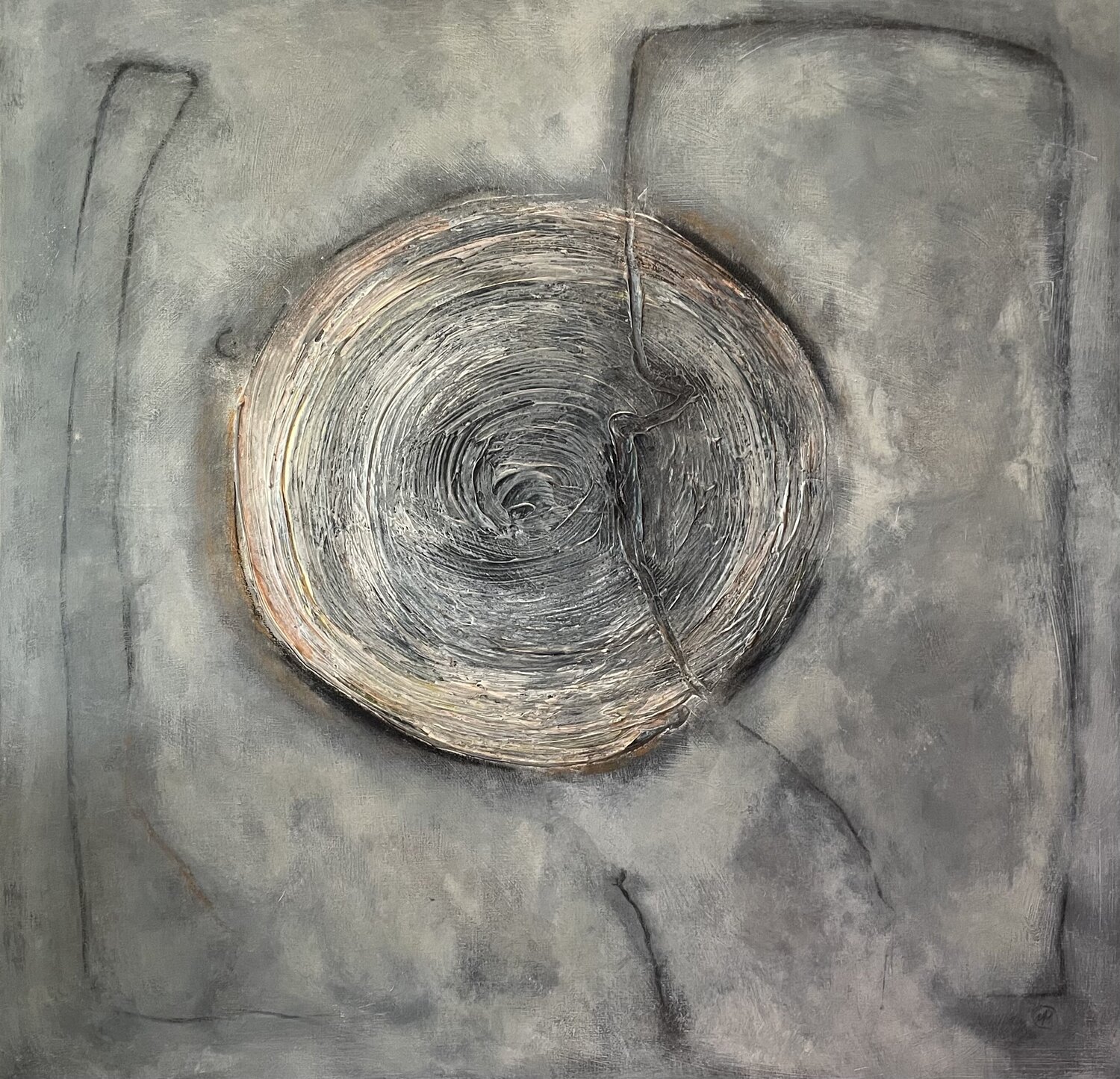 ACT, Black Sun, Woman and the Eclipsed Sun Malina Wieczorek Originalgemälde zu verkaufen