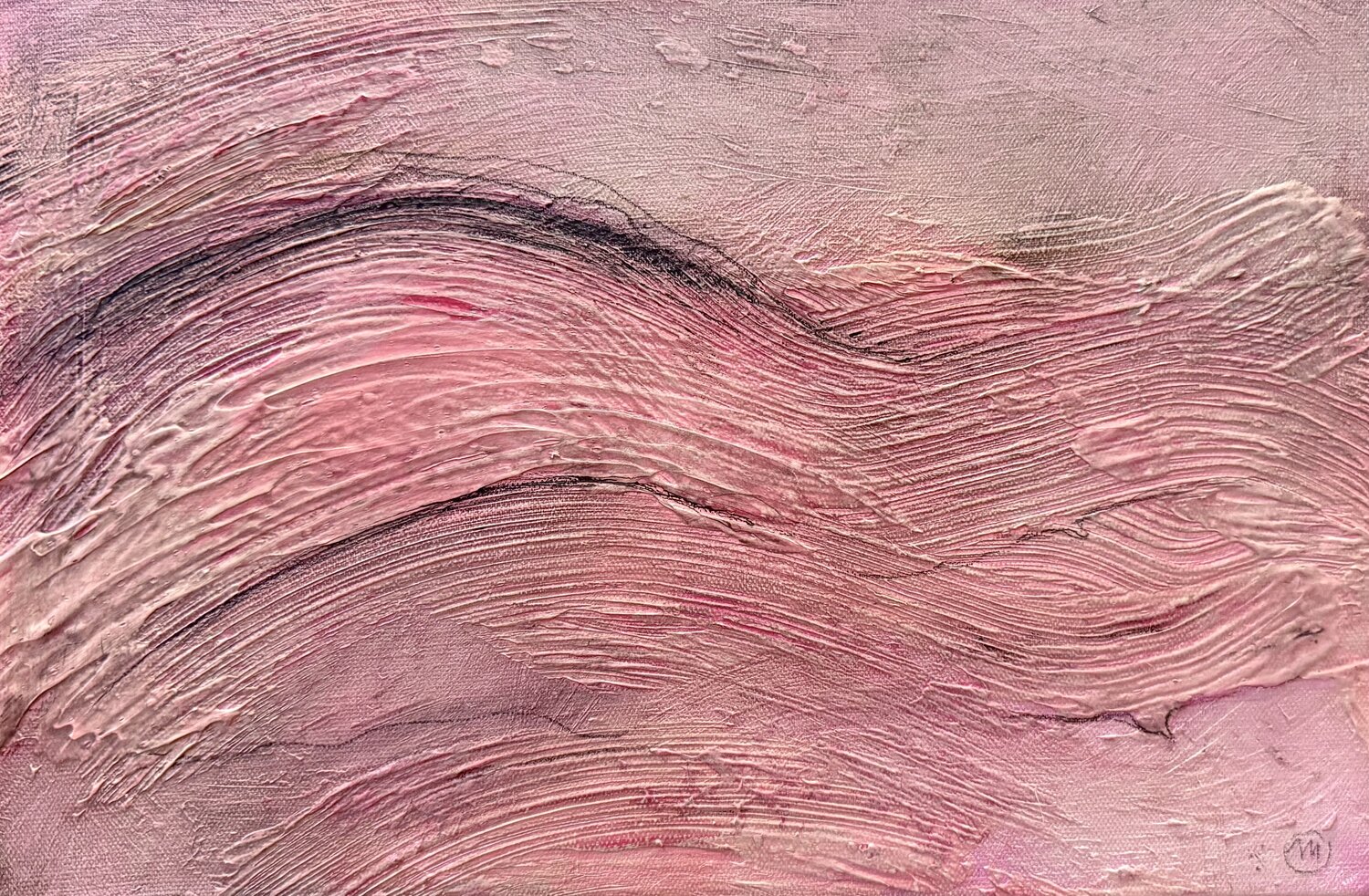 ACT OF NATURE, ROSE 2026, NO2 Malina Wieczorek Peinture originale à vendre