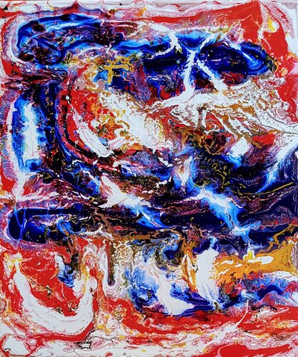 A Sea of Happiness van Moise Semexant, Schilderij te koop op Singulart