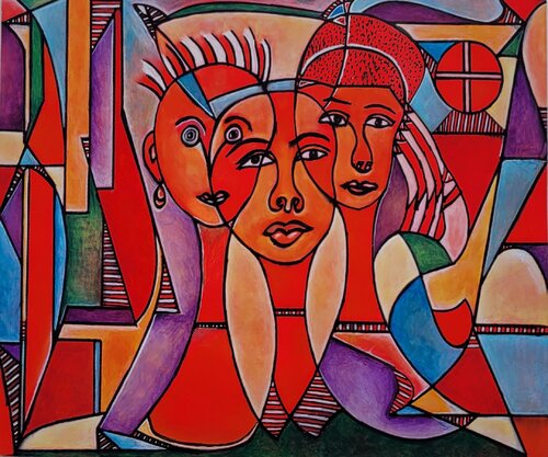 The Three Sisters van Moise Semexant, Schilderij te koop op Singulart