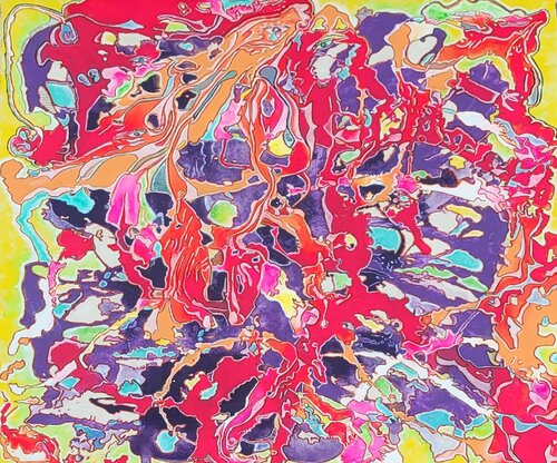 Dancing with Colors di Moise Semexant, Pittura in vendita su Singulart