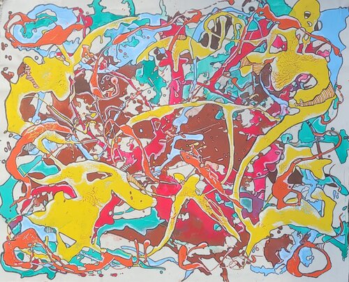 A Yellow Hypothesis by Moise Semexant, Painting for Sale on Singulart