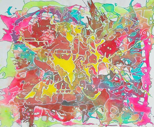 A Love Written in Colors by Moise Semexant, Painting for Sale on Singulart