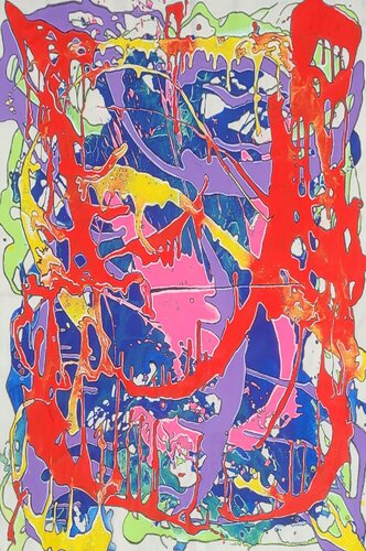 A Chromatic Storm by Moise Semexant, Painting for Sale on Singulart