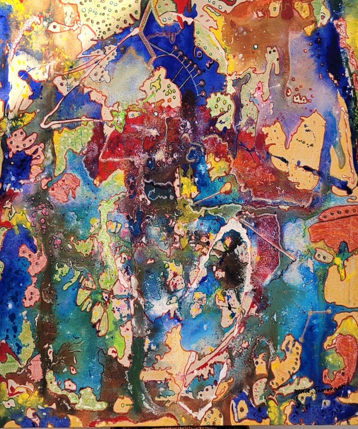 A Knight in the Middle of the Night Moise Semexant Originalgemälde zu verkaufen