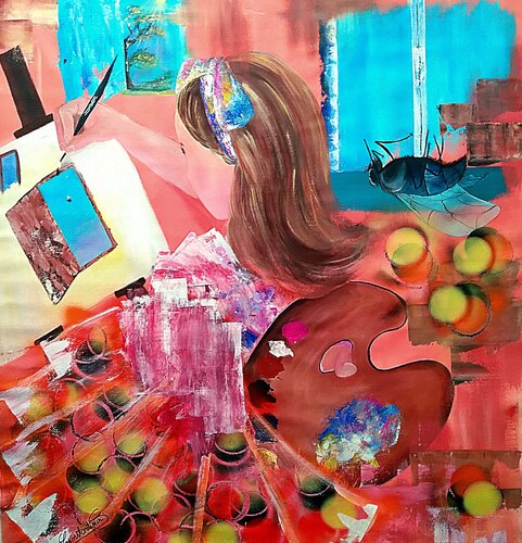 The Fly par Constantina Seracin, Peinture en vente sur Singulart