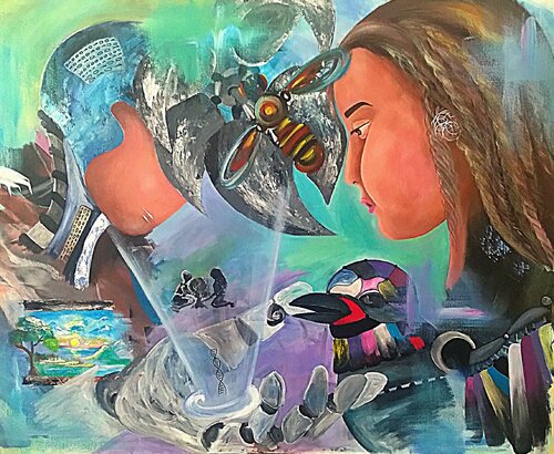 Digital Eden - Die künstliche Zukunft de Constantina Seracin, Pintura a la venta en Singulart